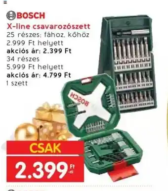 Interspar BOSCH X-line csavarozószett 25 - 34 részes / 1 szett ajánlat