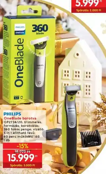 Interspar PHILIPS OneBlade borotva 1 db ajánlat