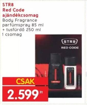 Interspar STR8 Red Code ajándékcsomag Body Fragrance parfümspray 85 ml + tusfürdő 250 ml ajánlat