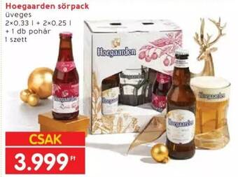 Interspar Hoegaarden sörpack üveges 2x0.33l + 2x0,25l ajánlat