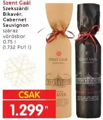 Interspar Szent Gaál Szekszárdi Bikavér, Cabernet Sauvignon 0,75l ajánlat