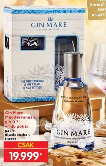 Interspar Gin Mare Mediterranean gin 0,7l +1 db pohár ajánlat
