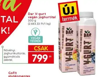 Spar Dar V-gurt vegán joghurtital 300 g ajánlat