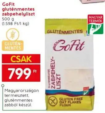 GoFit gluténmentes zabpehelyliszt 500g