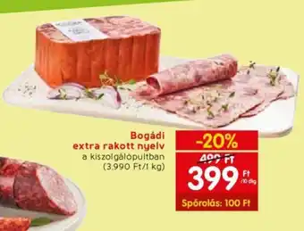 Spar Bogádi extra rakott nyelv 10dg ajánlat