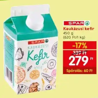 Spar Kaukázusi kefir 450 g ajánlat