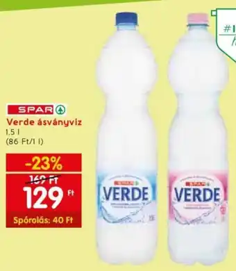 Spar Verde ásványvíz 1,5l ajánlat