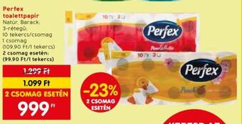 Spar Perfex toalettpapír Natúr, Barack: 3-rétegű: ajánlat