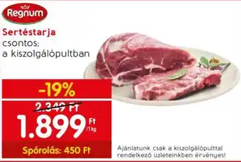 Spar Sertéstarja 1kg ajánlat