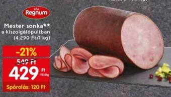 Spar Mester sonka 10dkg ajánlat