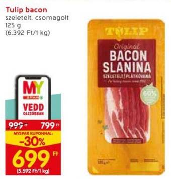 Spar Tulip bacon 125g ajánlat