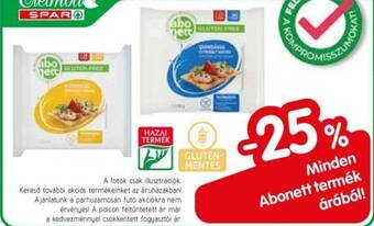 Spar Abonett termék árából ajánlat