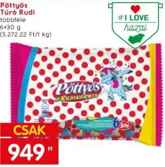 Pöttyös Túró Rudi 6x30g