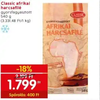 Spar Classic afrikai harcsafilé 540g ajánlat