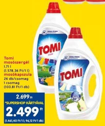Spar Tomi mosószergél 1,71l ajánlat