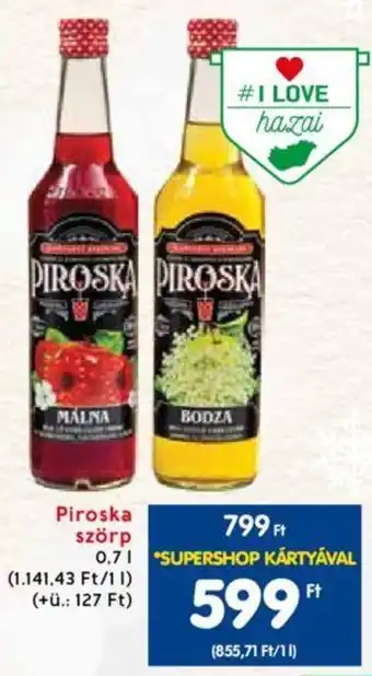 Piroska szörp 0,7l