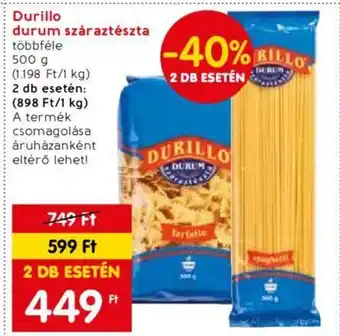Durillo durum száraztészta 500g