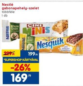 Spar Nestlé gabonapehely szelet ajánlat
