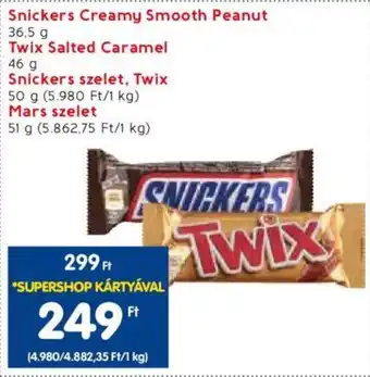 Spar Snickers Creamy Smooth Peanut 36,5g ajánlat