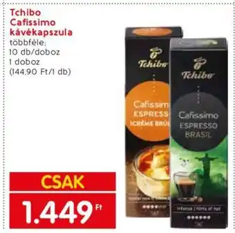 Spar Tchibo Cafissimo kávékapszula ajánlat