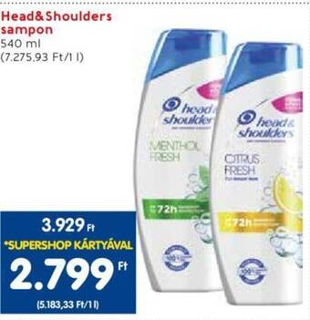 Spar Head Shoulders sampon 540ml ajánlat