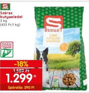 Spar Száraz kutyaeledel 3 kg ajánlat