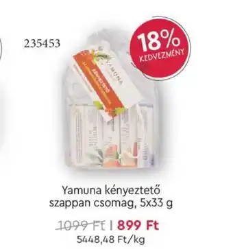 Yamuna kényeztető szappan csomag 5x33 g