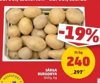 SÁRGA BURGONYA 1 kg