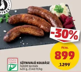 PENNY SÜTNIVALÓ KOLBÁSZ 420 g ajánlat