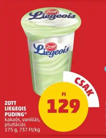 PENNY ZOTT LIEGEOIS PUDING 175 g ajánlat