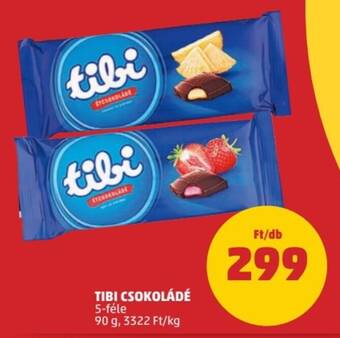 PENNY TIBI CSOKOLÁDÉ 90 g ajánlat