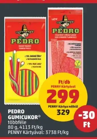 PENNY PEDRO GUMICUKOR 80 g ajánlat