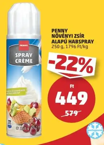 PENNY NÖVÉNYI ZSÍR ALAPÚ HABSPRAY 250 g