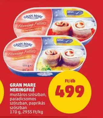 PENNY GRAN MARE HERINGFILÉ 170 g ajánlat