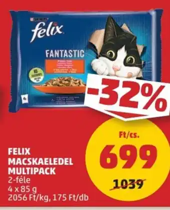 PENNY FELIX MACSKAELEDEL MULTIPACK 4 x 85 g ajánlat