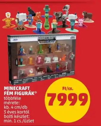 PENNY MINECRAFT FÉM FIGURÁK 1 csomag ajánlat