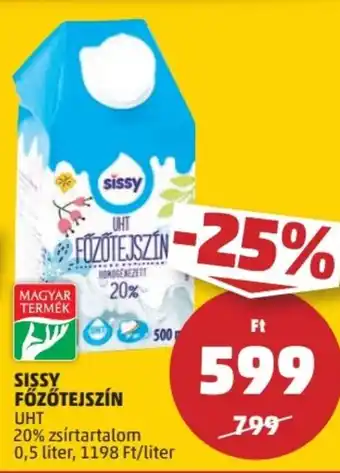 PENNY SISSY FŐZŐTEJSZÍN 0,5 l ajánlat