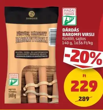PENNY DÁRDÁS BAROMFI VIRSLI 140 g ajánlat