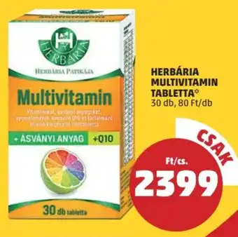 HERBÁRIA MULTIVITAMIN TABLETTA 30 db