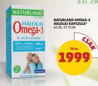 NATURLAND OMEGA-3 HALOLAJ KAPSZULA 60 db
