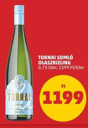 TORNAI SOMLÓ OLASZRIZLING 0,75 l