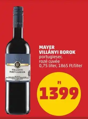 MAYER VILLÁNYI BOROK 0,75 l