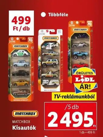 MATCHBOX Kisautók