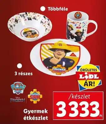 Lidl Gyermek étkészlet ajánlat