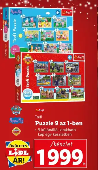 Lidl Trefl Puzzle 9 az 1 ben ajánlat