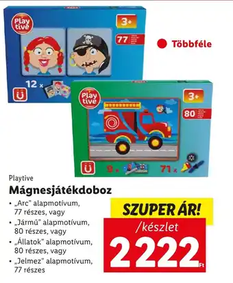 Lidl Playtive Mágnesjátékdoboz ajánlat