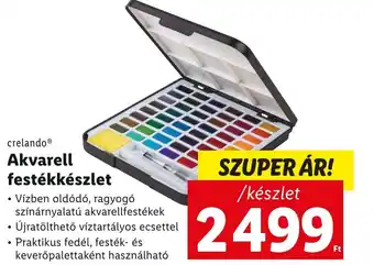 crelando Akvarell festékkészlet
