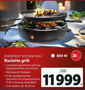 Lidl SILVERCREST KITCHEN TOOLS Raclette grill ajánlat