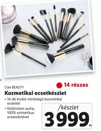 Lidl Cien BEAUTY Kozmetikai ecsetkészlet ajánlat