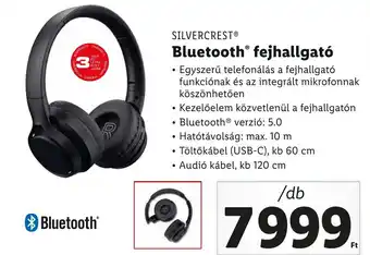 Lidl SILVERCREST Bluetooth fejhallgató ajánlat